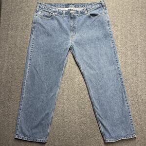 Carhartt Traditional Fit Straight Leg Jeans Mens 44x30 (tag 46x30) Blue B480